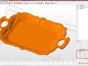 Tray with molding 3D Print Model