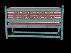 长凳 3d模型 3D 模型