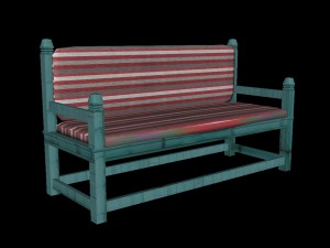 bench 3d model 3D मॉडल