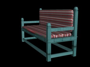 bench 3d model 3D मॉडल