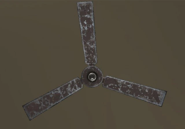 3d old ceiling fan model 3D Model .c4d .max .obj .3ds .fbx .stl .blend