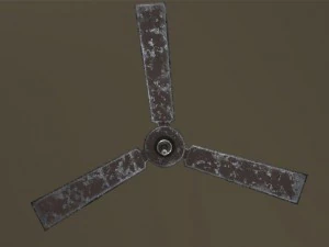 3d old ceiling fan model 3D Model
