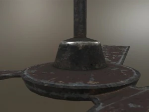 3d old ceiling fan model 3D Model