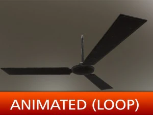 Modelo 3D de ventilador de teto antigo Modelo 3D