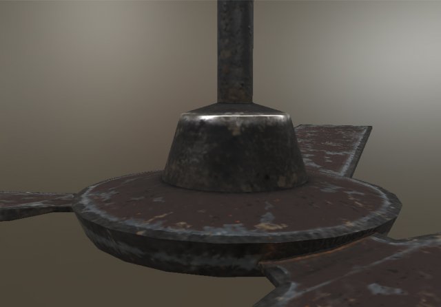 3d old ceiling fan model 3D 模型 .c4d .max .obj .3ds .fbx .stl .blend 