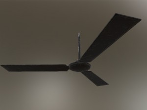 3d old ceiling fan model 3D 模型