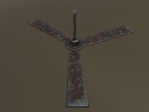 3d old ceiling fan model 3D 模型