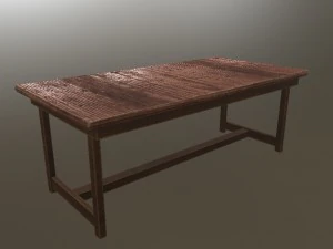 旧桌子3D模型 3D 模型