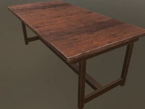 old table 3d model 3D Model
