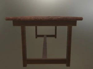 old table 3d model 3D Model