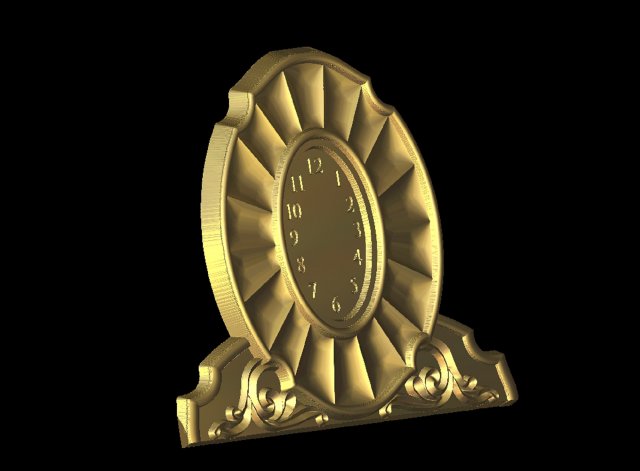mantel clock Model 3D .c4d .max .obj .3ds .fbx .stl .blend 