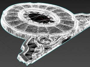 mantel clock Model 3D