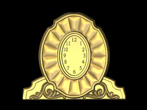 mantel clock Model 3D
