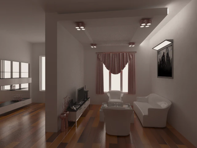 interior living room 3D Model .c4d .max .obj .3ds .fbx .stl .blend 