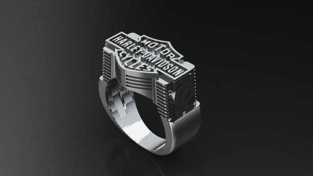 ring biker 002 3D Print Model .c4d .max .obj .3ds .fbx .stl .blend