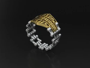 रिंग बाइकर 003 3D प्रिंट मॉडल