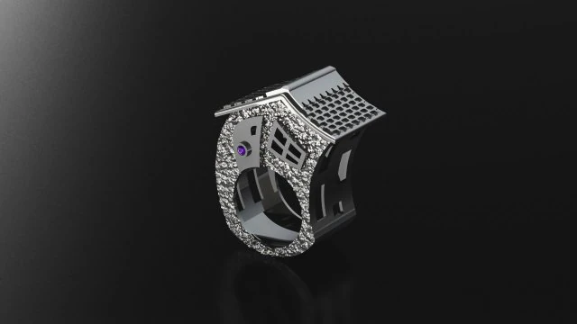 ring house 001 3D Print Model .c4d .max .obj .3ds .fbx .stl .blend 