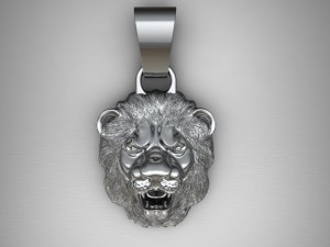 pendant lion stl 3d model Modelo de Impressão 3D