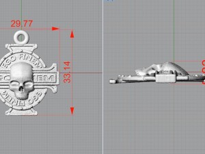 insignia of the inquisitor stl 3d print model Model do druku 3D