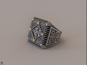 ring gothic 3d print model 3D Print Model