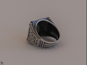 ring gothic 3d print model Modello di stampa 3D