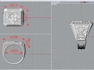 ring gothic 3d print model Modello di stampa 3D
