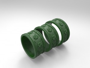 gothic ring 3d print model 3D Model