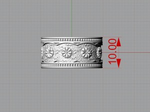 gothic ring 3d print model 3D Model