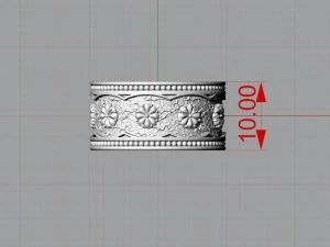 gothic ring 3d print model 3D Model