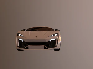 w motors lykan hypersport 3D Model