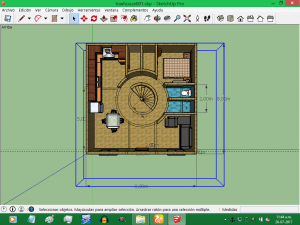 home desing townhouse ground floor include facade and internal furnitures 3D Model