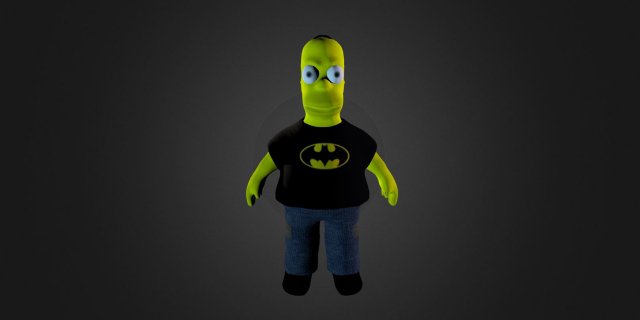 homer simpson 3D Model .c4d .max .obj .3ds .fbx .stl .blend 
