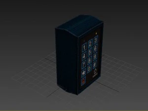 serrure &agrave; cl&eacute; Modèle 3D