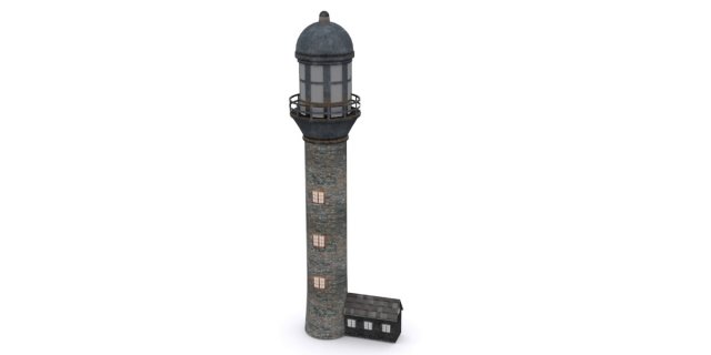 lighthouse Model 3D .c4d .max .obj .3ds .fbx .stl .blend 