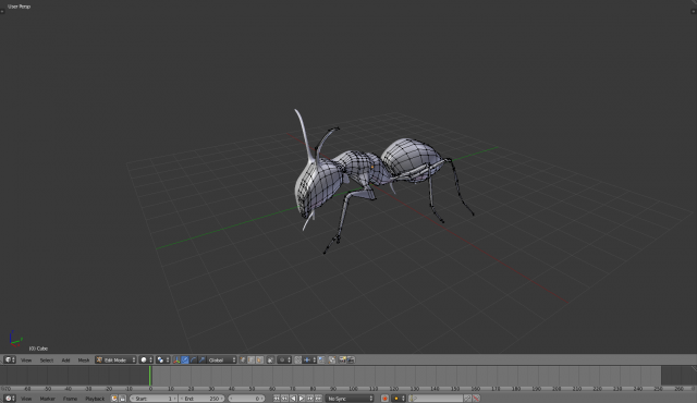 realistic ant model Modelo 3D .c4d .max .obj .3ds .fbx .stl .blend 