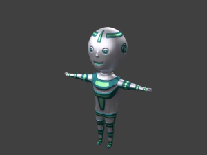 3D 로봇 공상 과학 3D 모델