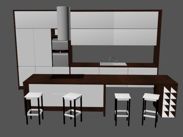 kitchen 3D मॉडल .c4d .max .obj .3ds .fbx .stl .blend