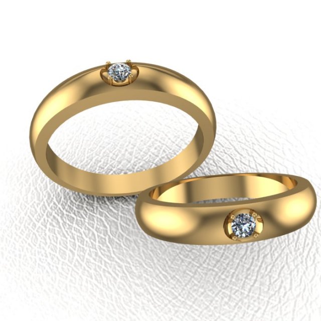 couple ring 3D 打印模型 .c4d .max .obj .3ds .fbx .stl .blend 