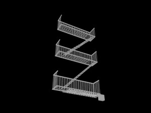 fire escape 3D Модель
