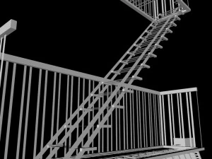 Feuerleiter 3D Modell