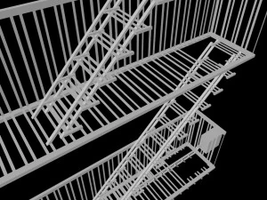 Feuerleiter 3D Modell