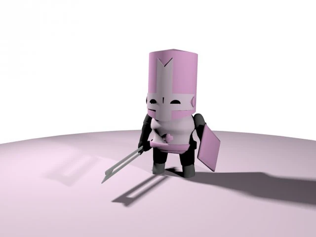 medieval pink mini 3D Model .c4d .max .obj .3ds .fbx .stl .blend 