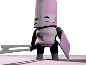 medieval pink mini 3D Model