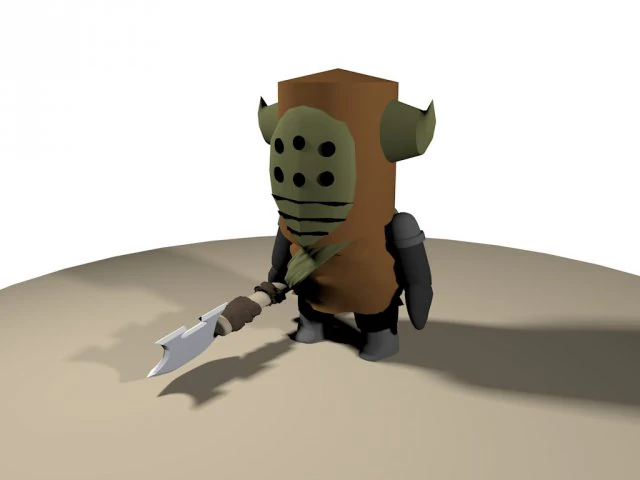 medieval brown mini 3D Model .c4d .max .obj .3ds .fbx .stl .blend 