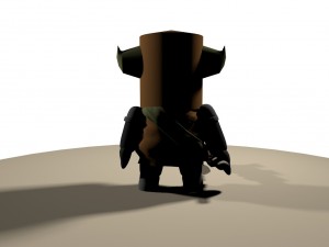 medieval brown mini Model 3D
