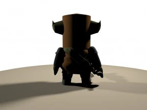 medieval brown mini 3D Model