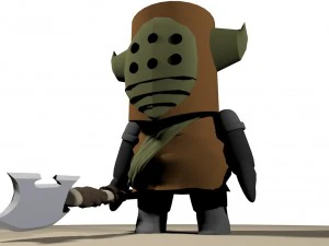 medieval brown mini 3D Model