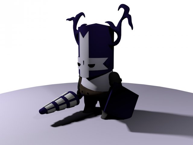 medieval purple mini 3D Model .c4d .max .obj .3ds .fbx .stl .blend 