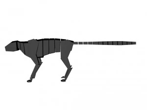 harimau kumbang Model 3D