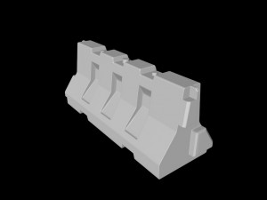 plastic barricade Modello 3D